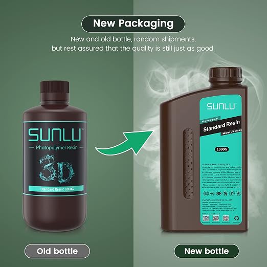 SUNLU 3D Printer Resin, 1kg Fast Curing Standard 3D Resin - Image 9