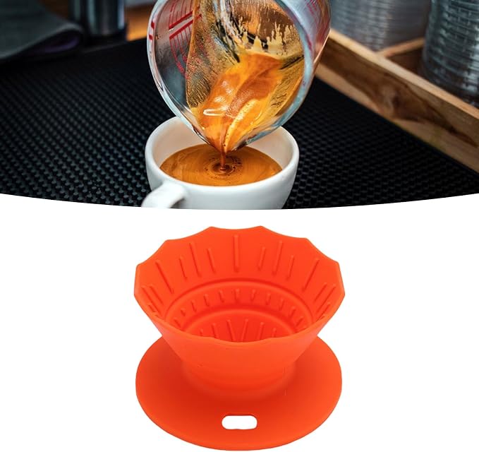 Pour Over Coffee Dripper Silicone Food Grade Portable Hand Brewed Coffee Filter - Image 9