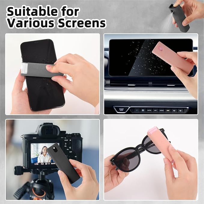 Screen Cleaner Kit 4 Pcs, 3-in-1 Touchscreen Mist Cleaner Spray and Microfiber - Image 7