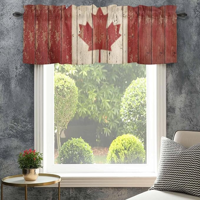 Canada Curtain Valances for Windows, Kitchen Valance Window Treatment - Image 4