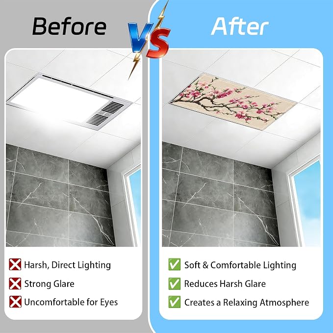 4 Pack 2x4 FT Magnetic Fluorescent Light Covers, Ceiling Light Filters - Image 7