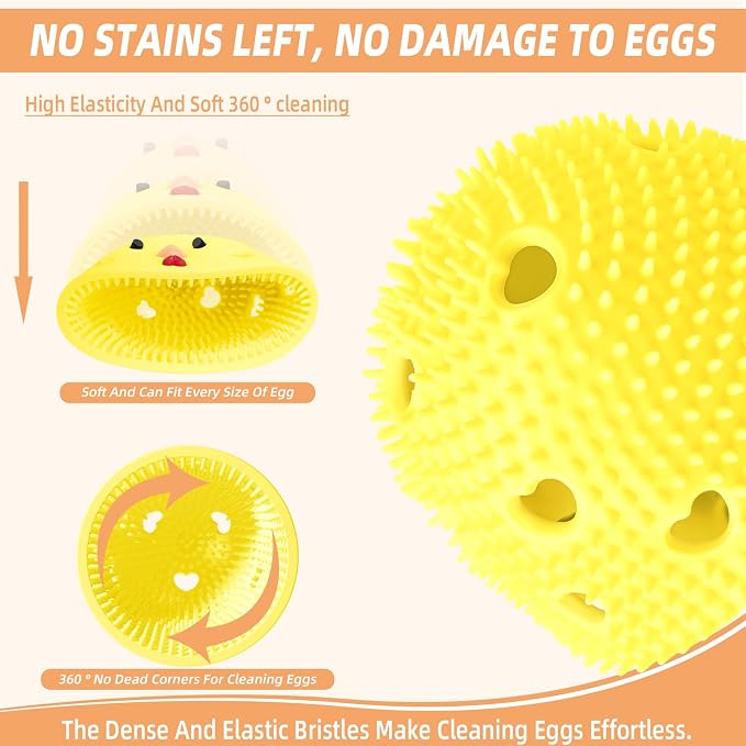 Silicone Egg Brush Cleaner, Egg Washer - Image 2