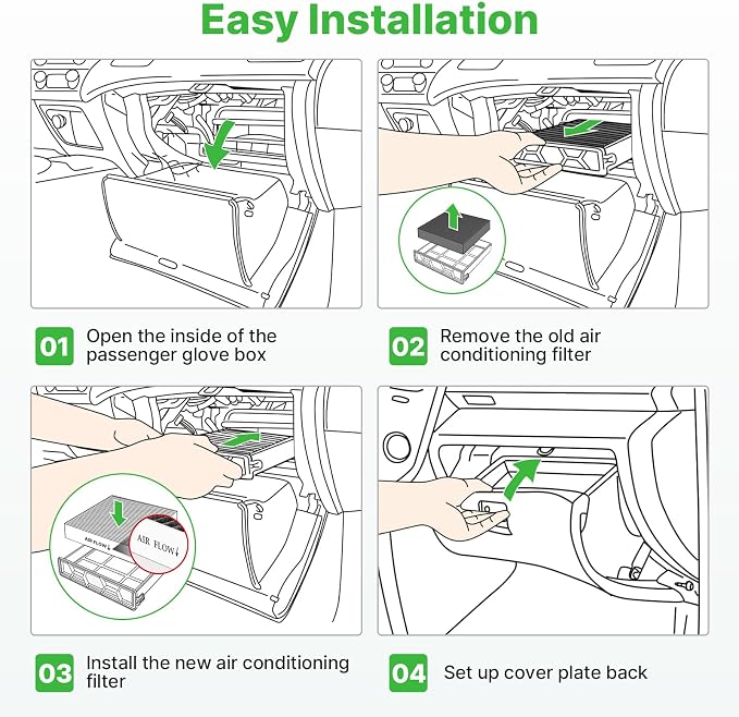 Engine+Cabin Air Filters Fit for 2016-2018 Kia Sorento L4 2.0L, 2016-2020 - Image 7