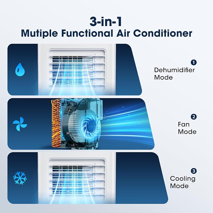 8000BTU Portable Air Conditioners Smart AC Unit - Image 3