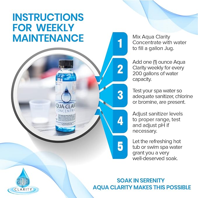 3-in-1 Hot Tub Cleaner, Clarifier & Conditioner, Eliminate The Need to Purge & - Image 2