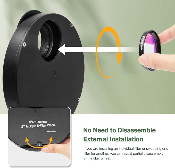 Astromania Telescope Filter Wheel Holder, Filter Wheel Drawer Compatible - Image 5
