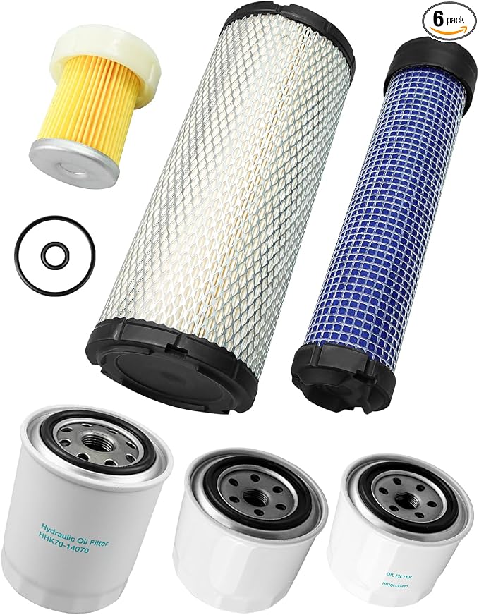 Filter Kit Fit For Kubota L2501 L2800 L3200 L3400 L3700SU L3800 HST Tractor by Unknown