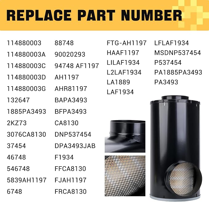 PA3493 AH1197 Air Filter Compatible - Image 6