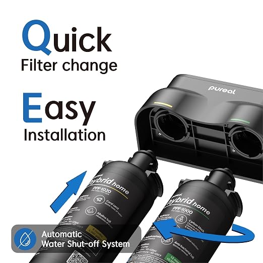Pureal Hybrid Home PPU-1020D 2 Stage Under Sink Water Filter System, 10K Gallons - Image 5
