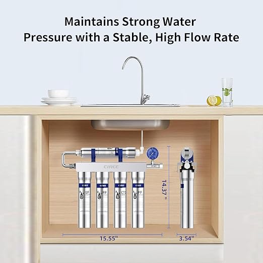 EIREE H502B Under‑Sink Ultrafiltration Water Filter – 0.01 µm Membrane - Image 6