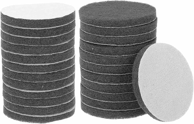 HARFINGTON 24pcs Scrubber Scouring Pads 1200 Grits 4 Inch Drill Power Brush by HARFINGTON