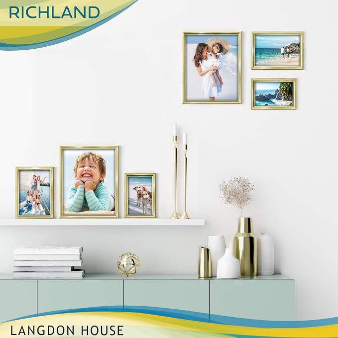Langdon House 8x10 Picture Frames Set Distinguished Edging - Image 6