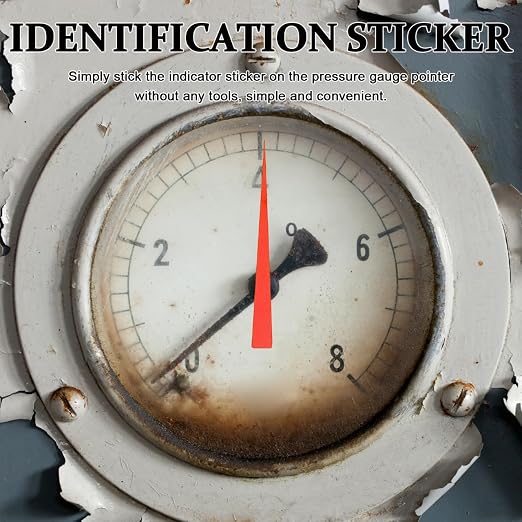 GLEAVI Reflective Waterproof Pressure Gauge Indicator Stickers 100-Pack - Image 4