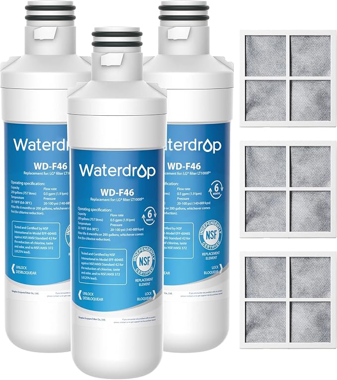 Waterdrop ADQ747935 LT1000PC Replacement by Waterdrop