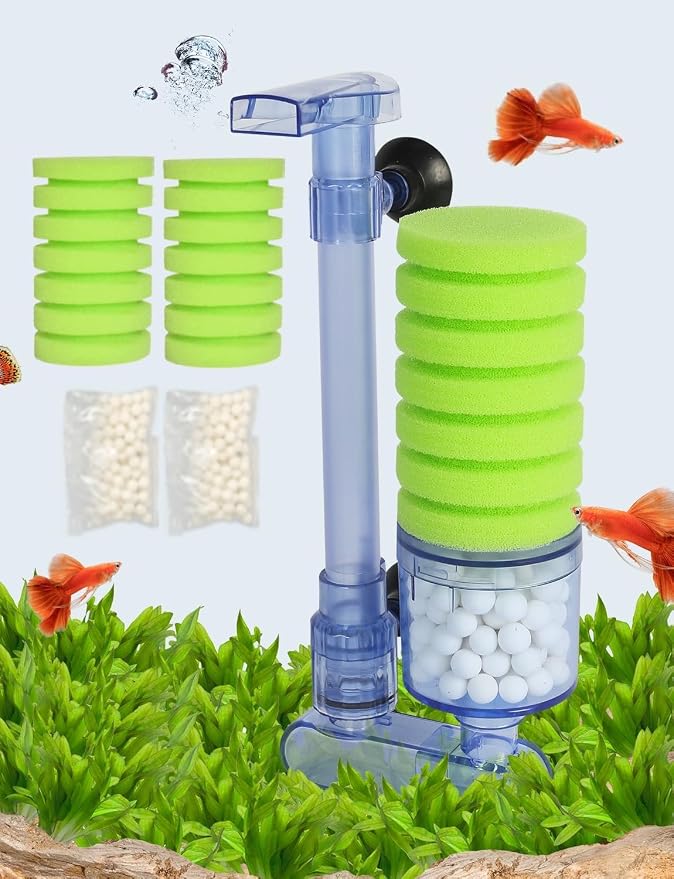 UPETTOOLS 10-40 Gla Aquarium Sponge Filter Ultra Quiet Aquarium Air Pump Bio by UPETTOOLS