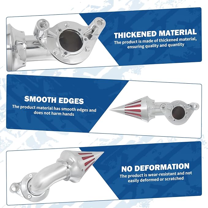 Air Cleaner Motorcycle CNC Spike Air Intake Filter Kit Fit - Image 5
