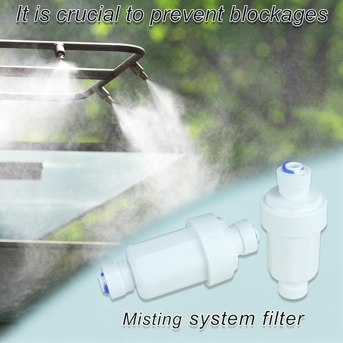 Outdoor Misting System Water Filter 2 Pieces Calcium Inhibitor Filter - Image 6