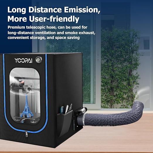 YOOPAI Fan Fume Extraction Kit for 3D Printer Enclosure, Exhaust Pipe - Image 6