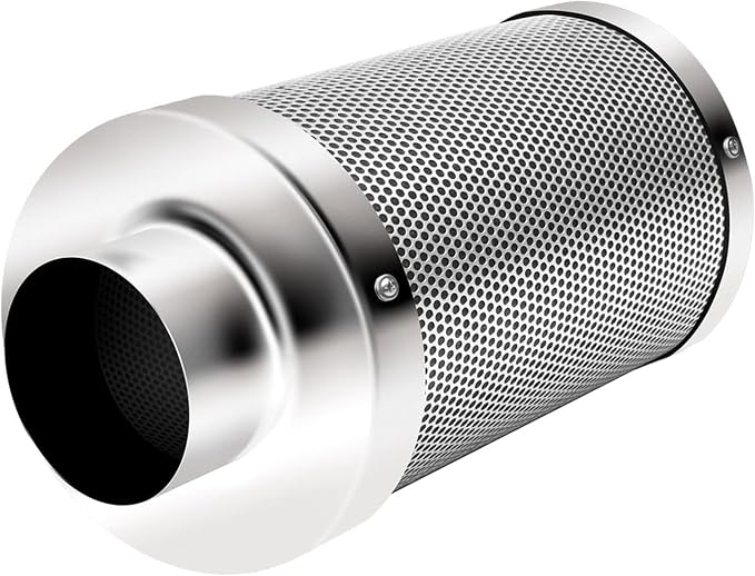 iPower 6" Air Carbon Filter for Inline Duct Fan, Intake and Exhaust Fans by iPower