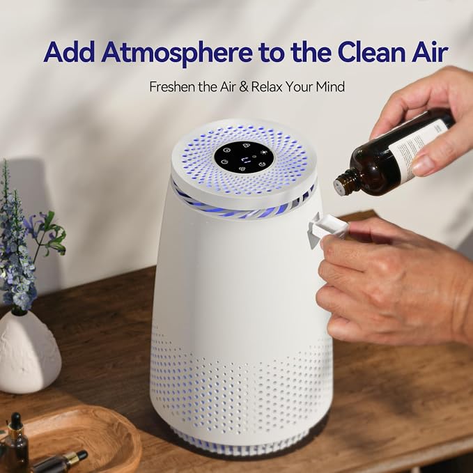 Air Purifiers for Home Bedroom, 3-in-1 HEPA Filter for Pets Dander Dust Pollen - Image 5