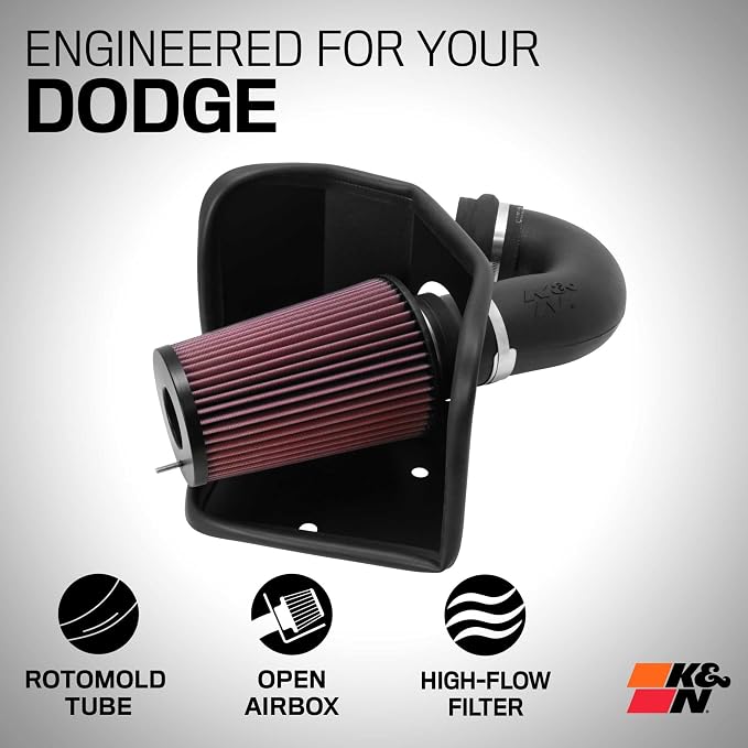 K&N Cold Air Intake System: High-Flow Air Filter, Increase Performance & - Image 2