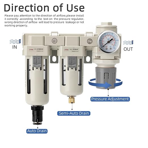 Air Filter Dryer 3/8 NPT Auto Drain+Semi-Auto Drain-Double Air Filters - Image 5