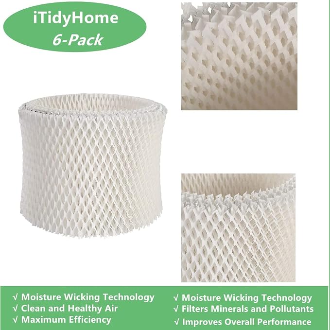 6-Pack Humidifier Wicking Filters Replacement Compatible - Image 5