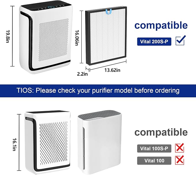 Vital 200S Air Purifier Filter 2 Pack - Image 2