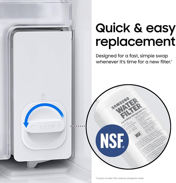 Samsung HAF-QIN/EXP Genuine Refrigerator Water Filter, 6-Month Life, Easy - Image 8