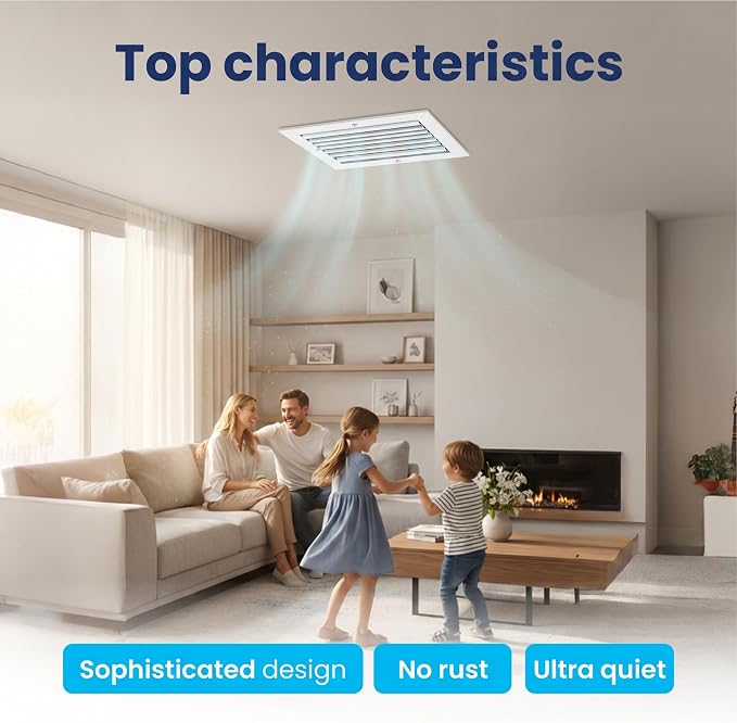 8x10 Aluminum HVAC Wall Register 1-Way Air Vent Cover Ceiling Multi-Shutter - Image 6