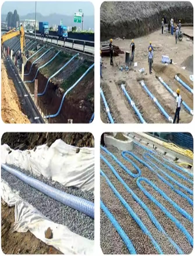 French Drain Pipe 3in Dia, 35m Perforated Fabric Drainage Solution - Image 7