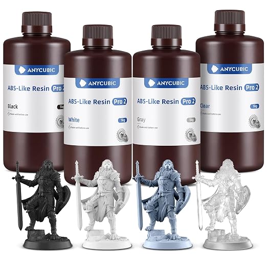 ANYCUBIC ABS-Like Resin Pro 2 Bundle, Upgraded 8K 3D Printer Resin by ANYCUBIC