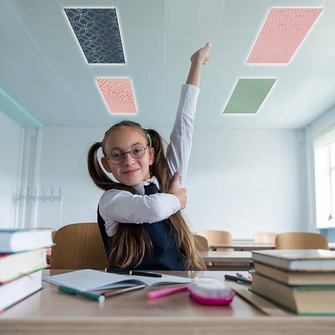 4Pcs Fluorescent Light Covers for Classroom Ceiling Lights, 4 x 2 Feet - Image 7