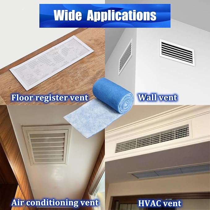 Air Vent Filters Roll, MERV 8 Triple Filtration Vent Filter Material - Image 6