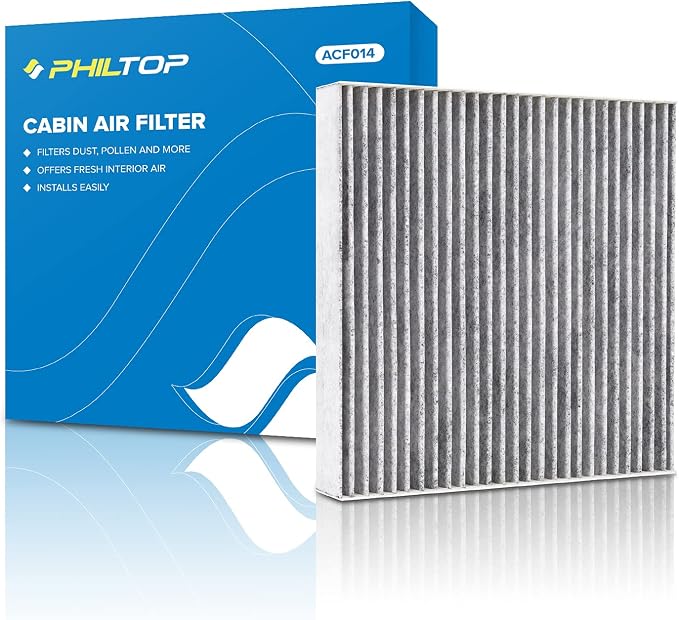 PHILTOP HEPA Cabin Air Filter w/Activated Carbon, Compatible by PHILTOP