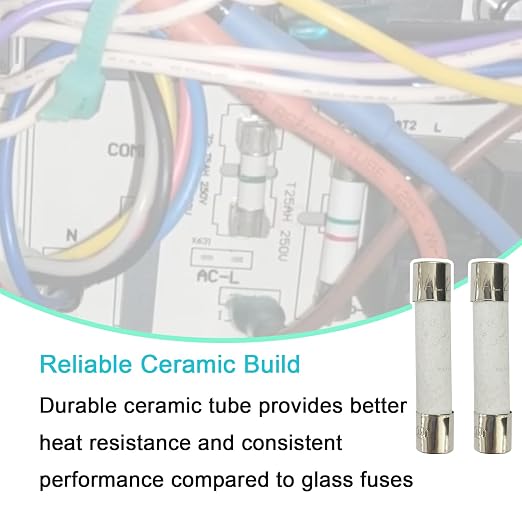 5-Pack 6×30mm 250V 10A Fast-Blow Ceramic Fuses, 35A Interrupting Rating - Image 7