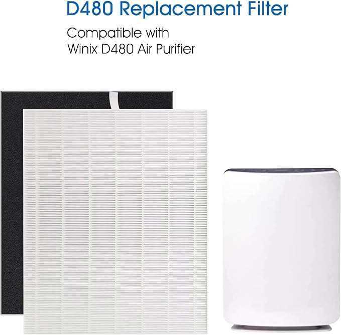 D480 True HEPA Replacement Filter D4, Compatible - Image 2