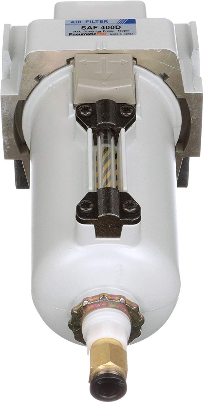 PneumaticPlus SAF400-N04BD-MEP Compressed Air Filter 1/2" NPT, 10 Micron Element - Image 6