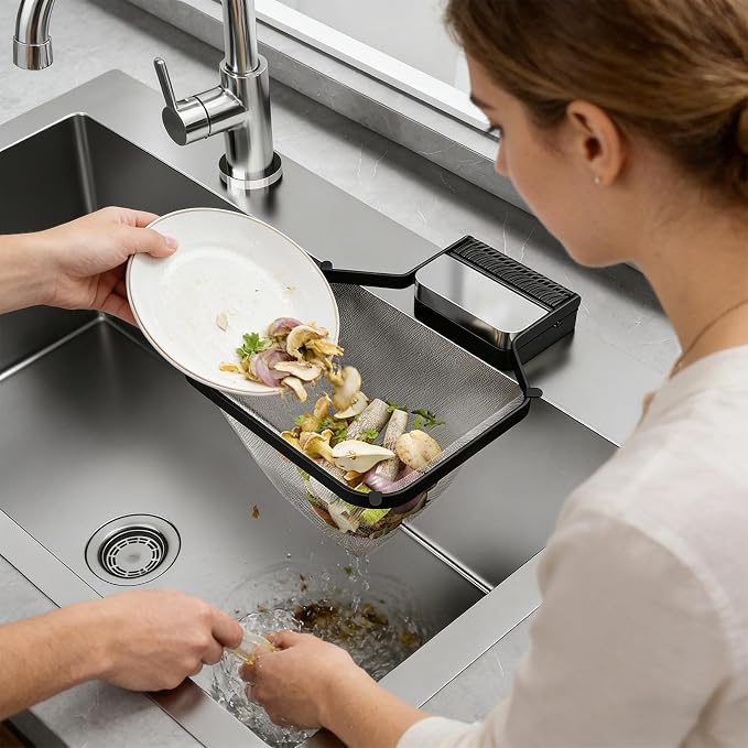 Sink Food Strainer, Suction Cup Drain Basket, Easy Filter - Image 3