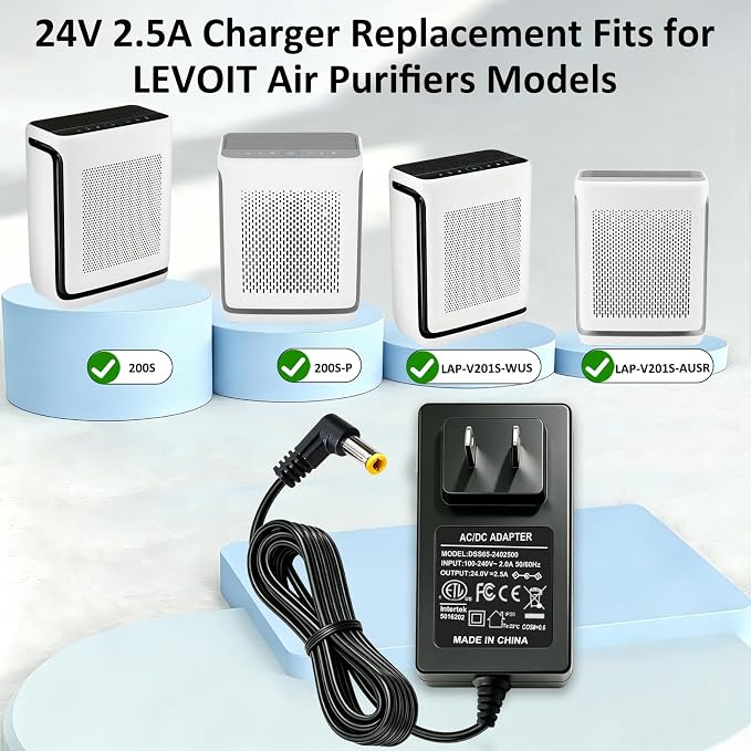 24V 2.5A Power Adapter Compatible - Image 2