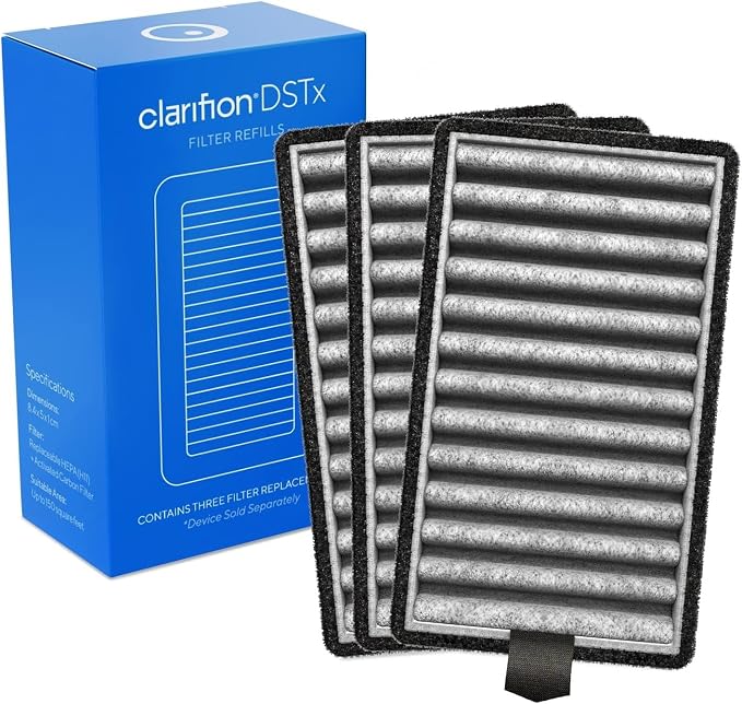 Clarifion - DSTx HEPA + Carbon Air Purifier Filters Replacement 3 Pack by Clarifion