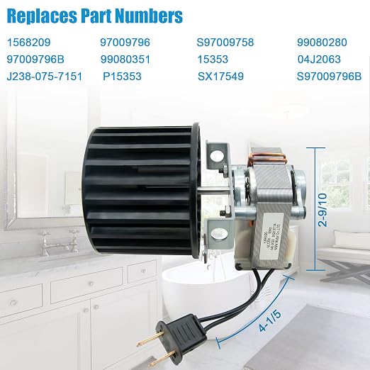Upgraded S97009796 Replacement Fan Blower Assembly - Image 6