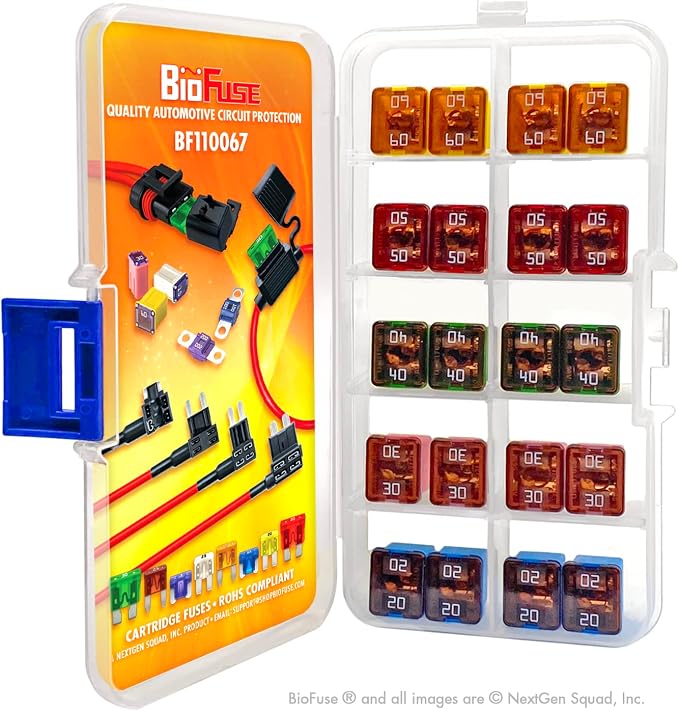 LP JCASE 20-Piece Cartridge Fuse Assortment 20A 30A 40A 50A 60A. Fits Most: - Image 4