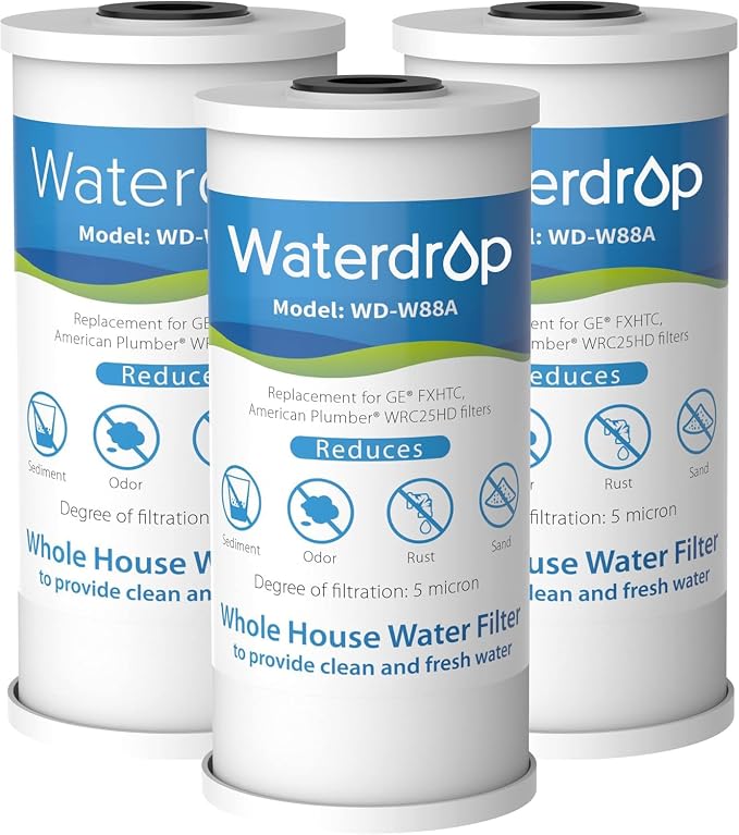 Waterdrop FXHTC Whole House Carbon Water Filter, Replacement by Waterdrop