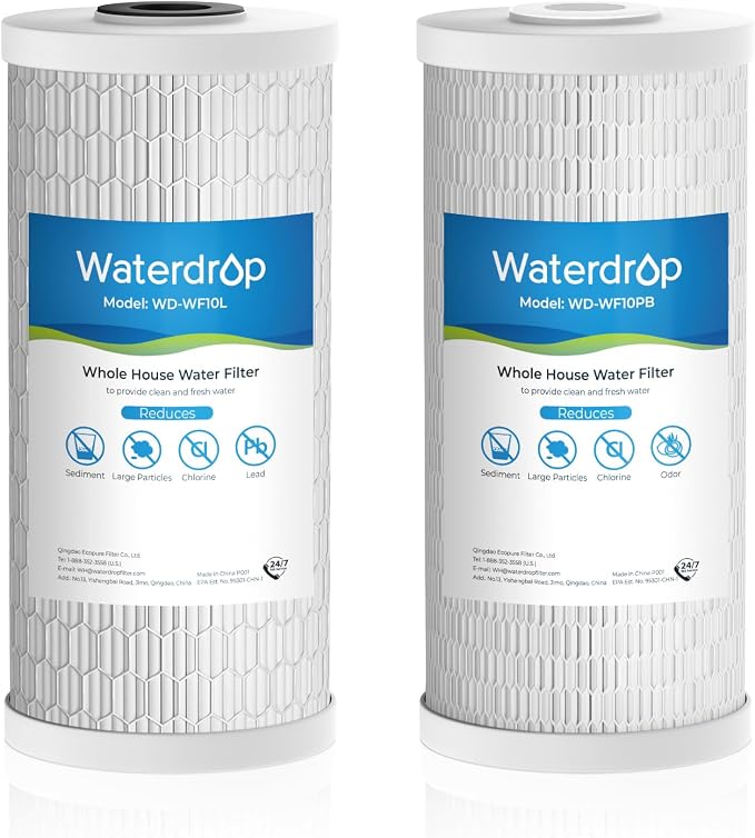 Waterdrop WF10PBL Whole House Water Filter, Compatible by Waterdrop