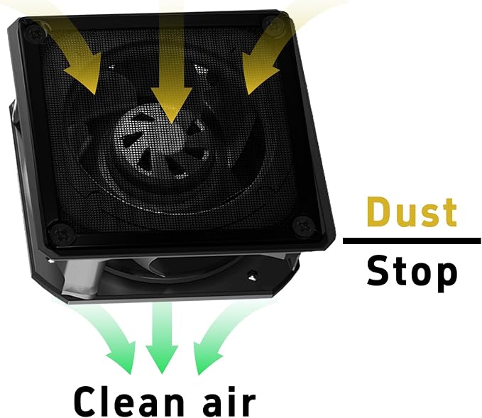 pson 2Pcs 80mm Computer Fan Dust Filter Grill - Image 5