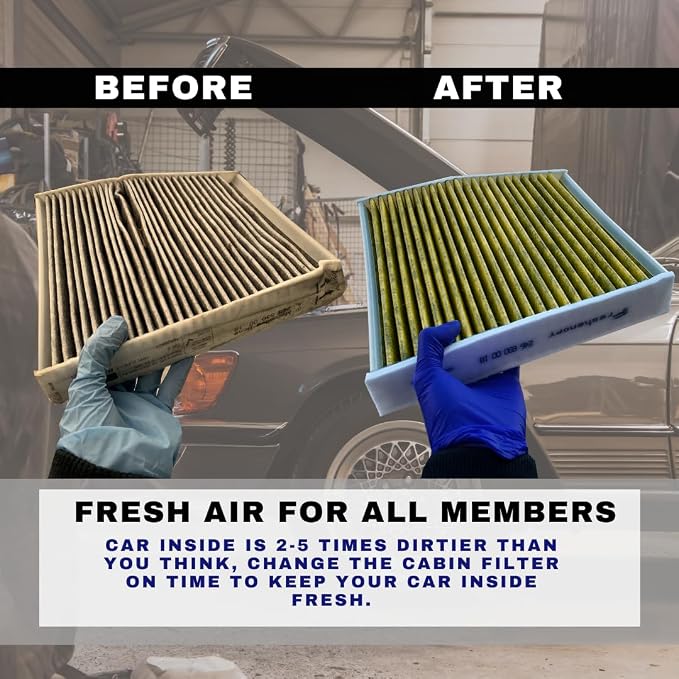 FreshenOPT Three-Layer Cabin Air Filter Replacement - Image 4