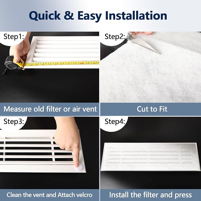 Air Vent Filter 20x100 Inch, Cut to Size Air Filter Material, Electrostatic - Image 6