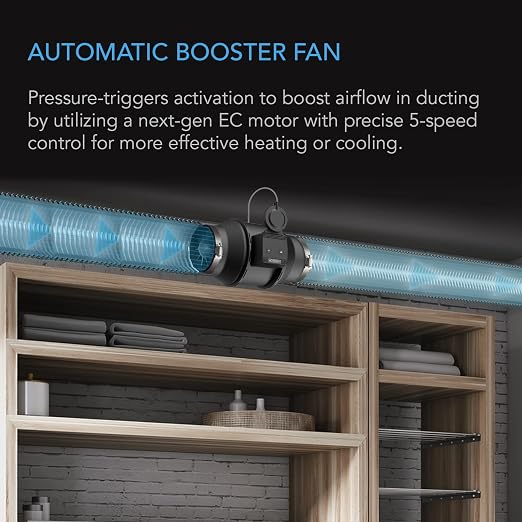 AC Infinity Automatic Duct Fan 4", Inline Fan - Image 2