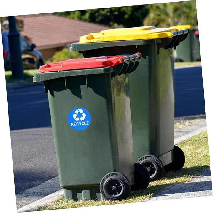 8pcs Trash Can Stickers for Easy Waste Sorting Self-Adhesive Rubbish Bin Labels - Image 5